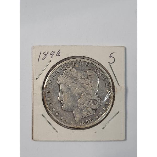 United States 1896-S Morgan 90% Silver Dollar