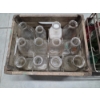Image 5 : Collectable Glass Milk Bottles And Wood Crate & Wire Crate With Soda Bottles 