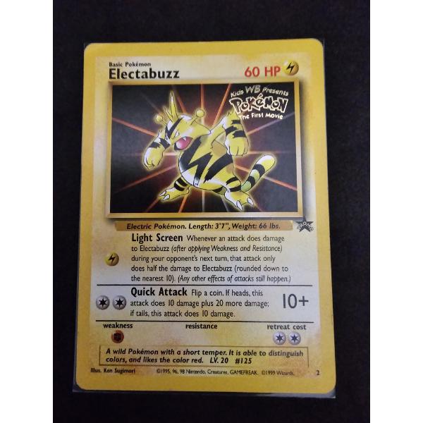 Electabuzz #2 Black Star Promo Rare Vintage Pokemon Trading Card