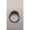 Image 4 : 14K Yellow Gold Women's Cluster Cocktail Ring Featuring Multi-Gemstones - Size 6 - Weight: 3.8g