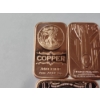 Image 2 : x3 1 AVDP Ounce .999 Fine Copper Bars - Mint Condition