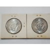 Image 2 : Two 1964 90% Silver Kennedy Half Dollars 