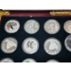 Image 9 : Large Lot of 25 Assorted SILVER PLATED REPLICA Chinese Panda Coins - NOT PURE SILVER 