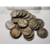 Image 2 : x20 Assorted Years/Mint Marks Wartime 35% Silver Nickels FV: $1.00