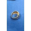Image 3 : 10K Gold Twist Pave Style Ring- Size 6- Weight: 3.7g