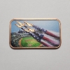 Image 2 : America's 250th Anniversary Baseball Flyover Colorized 1 AVDP oz .999 Fine Copper Bar
