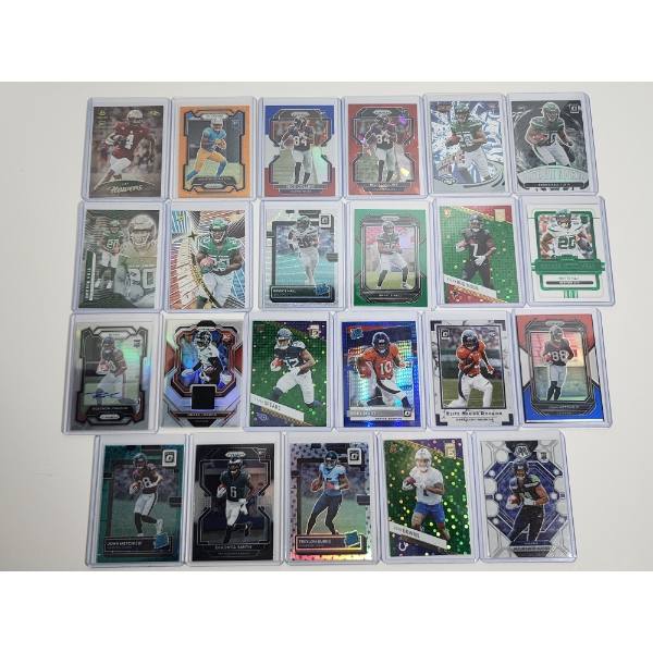 x23 2021-2023 Assorted Panini Football Trading Cards - In Excellent Condition in Card Holders