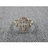 Image 1 : BEAUTIFUL 14K WHITE GOLD DIAMOND RING ~ Weighs 5.3 Grams ~ Marked 585 ~ Size 10 ~ STUNNING STONES!