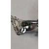 Image 9 : Sterling Silver Necklace & Ring Set With Light Purple Stones - Size 8 - Total Weight: 14.1g
