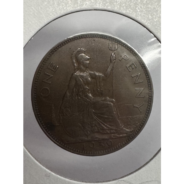 1939 Great Britain One Penny features King George VI- Incredible Condition 