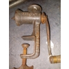 Image 3 : Lot Of Two (2) Antique Cast Iron Meat Grinders:  11"  & 9" - Fully Functional