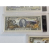 Image 5 : Lot of 5 Colorized U.S. Uncirculated $2 National Parks & Statehood Bills 