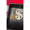 Image 8 : Jewelry Box With Assorted Necklace Pendants, Pins, Money Clips & Saint Joseph Medals