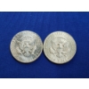 Image 2 : x2 1964 Kennedy Half Dollars - 90% Silver - Face Value: $1.00