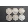 Image 2 : (6) Assorted Years/Mint Marks U.S 90% Silver Walking Liberty Half Dollars - Face Value: $3.00