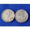 Image 1 : 2 - 90% Silver Walking Liberty Half Dollars FV: $1.00