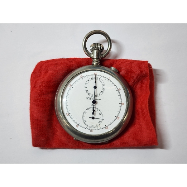 Vintage C.D. Guinand Swiss Mechanical Pocket Watch Stopwatch Timer - WORKING!