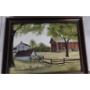 Image 1 : 2 Pcs Framed Country / Farm Art Prints  Both on Artists Board - New High Quality