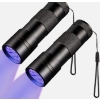 Image 1 : UV Black Light Flashlight - 12 LED 395nm Wavelength for Inspection, Uranium, Pet Urine Scorpions