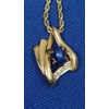 Image 3 : 14K Gold Necklace With 14K Gold Lindy Star Pendant - Total Weight: 12.5g