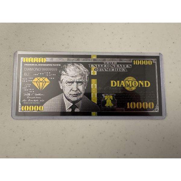 Rare 2024 Donald J. Trump 10K Diamond Donor Presidential Campaign Bill 