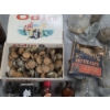 Image 2 : Vintage Mini Glass Bottle Collection, Cork Lined Bottle Caps & Cigar Box 