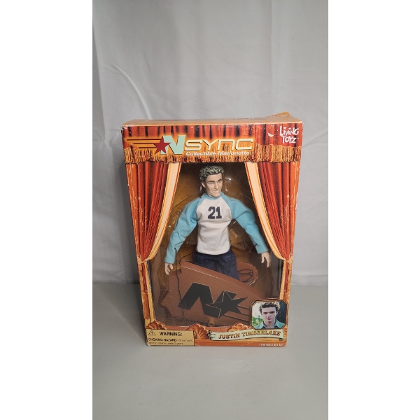 2000's Living Toyz NSYNC Collectible Marionette Doll featuring Justin Timberlake In Original Box