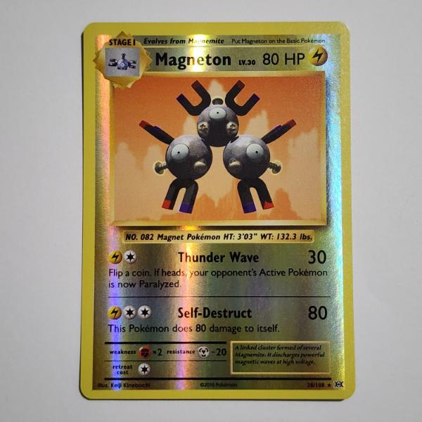 Magneton 38/108 Reverse Holo Rare Pokemon Trading Card