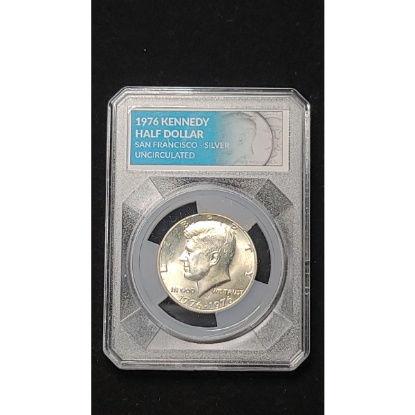 Collector's Alliance 1776-1976 San Francisco 40% Silver Uncirculated Kennedy Half Dollar