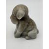 Image 4 : Adorable Degenhart Vintage Glass Dog Figurine- Lt Dapper Gray Slag
