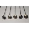 Image 8 : (5) Vintage Handmade Silver Wrapped Coin Spoons Ft Polished Stones - AT LEAST 80% Silver - TW: 90.1g