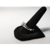Image 2 : Stunning 10K White Gold Ring with Diamonds - Size 8.5 - TW: 4.5g