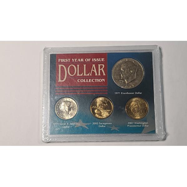 Sealed First Year Of Issue Dollar Collection Display - Face Value: $4.00