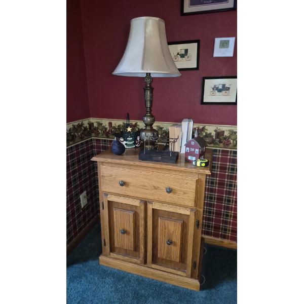 Louisville Home Pickup - Excellent Oak Stand W Drawers - Everything In Photos Included - See Pics