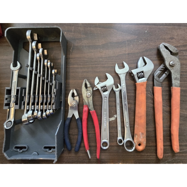 Assorted Wrenches and Pliers 10+ Pieces