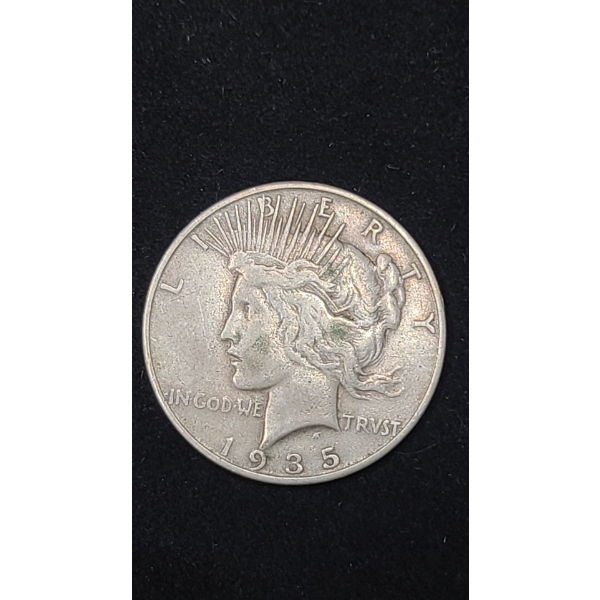 1935-S 90% Silver Peace Dollar 