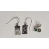 Image 1 : (2) Pairs Of Sterling Silver Earrings - Dangle & Stud Back - Total Weight: 2.0g