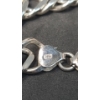 Image 4 : .925 Sterling Silver 8" Link Bracelet - Weight: 30.8g