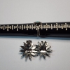 Image 3 : Silver-Tone and Blue Stone Fashion Ring and Clip on Flower Earrings 