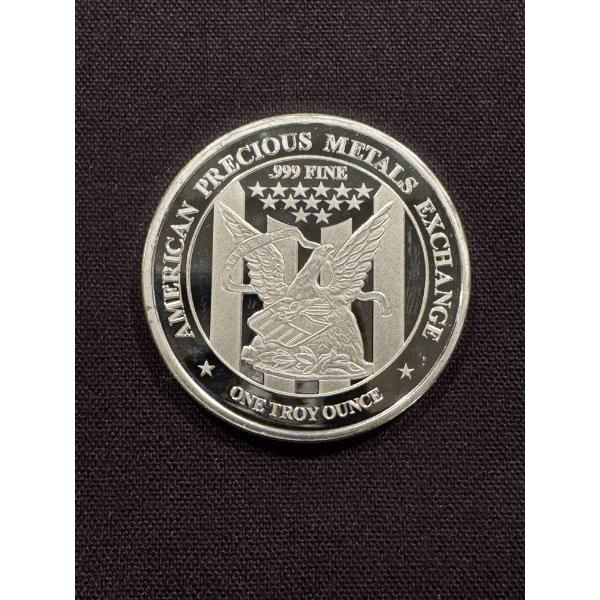 American Precious Metals Exchange One Troy Ounce .999 Fine Silver Coin - Mint Condition