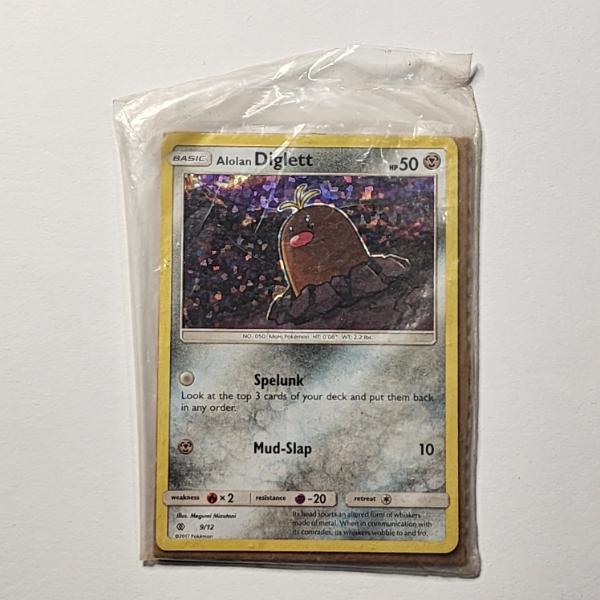 Alolan Diglett 9/12 McDonald's Promo 2017 Vintage Holo Pokemon Trading Card - SEALED