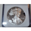 Image 2 : NGC PF 70 ULTRA CAMEO 2001-W American Silver Eagle - 1 oz .999 Fine Silver 