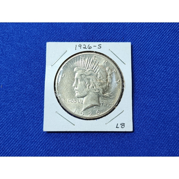 1926-S 90% Silver Peace Dollar in Excellent Condition