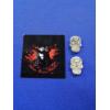 Image 3 : (2) Mini Sugar Skulls - 1.11ozt Combined .999 Fine Silver