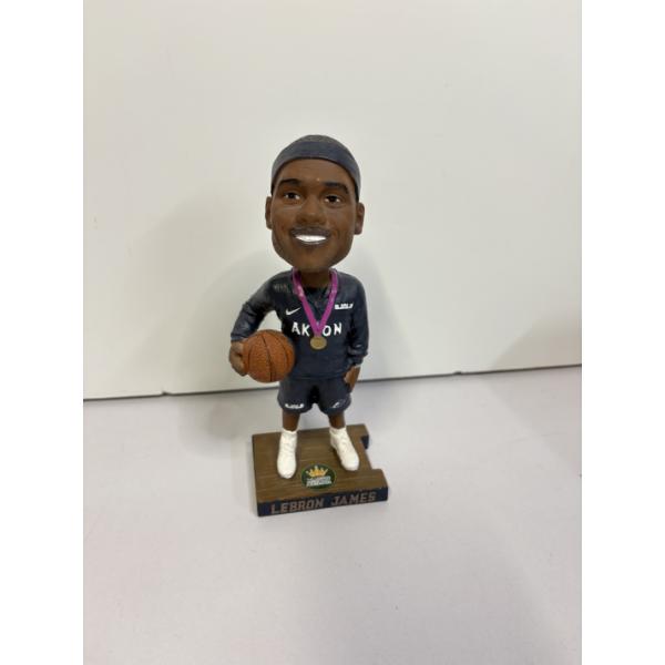 2012-13 Zips Basketball Lebron James Official Zips Bobblehead - The LBJ Family Foundation - 7 Inches