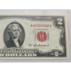 Image 3 : U.S. Series 1953-A $2 Red Seal Banknote 