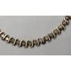 Image 3 : Vintage 10K Yellow Gold "S" Link 7" Tennis Bracelet With Diamonds - Weight: 9.1g
