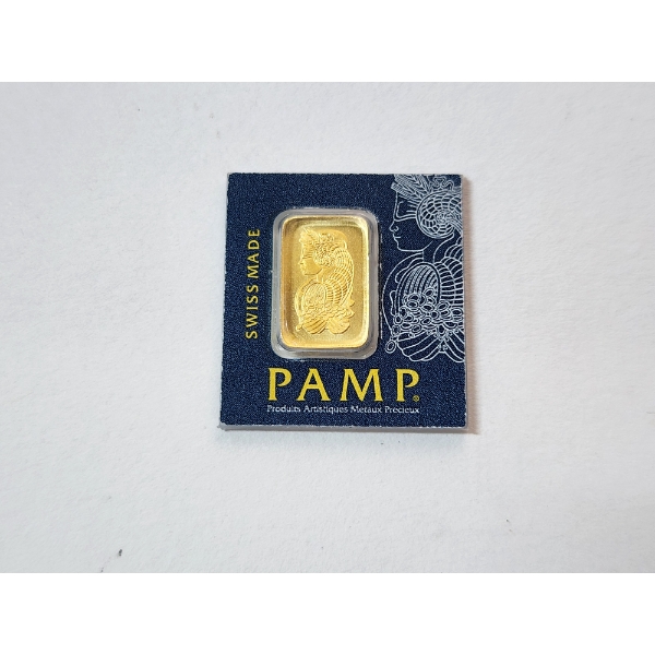 PAMP Suisse 1g .9999 Fine Gold Bar In Sealed Package