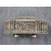 Image 2 : BEAUTIFUL RARE Antique STERLING SILVER Filigree Trinket or Jewelry Box - Weighs 391 Grams 