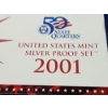 Image 2 : 2001 United States Mint Silver Proof Set Including 50 State Quarters
